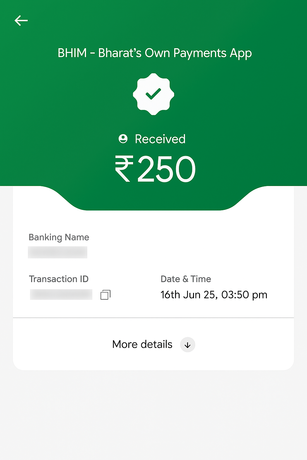 Payment 15
